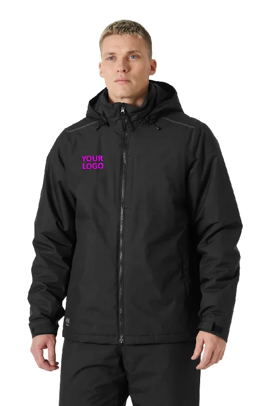 Weekend Gear Helly Hansen Mens Manchester 2.0 Winter Custom Jackets, Black