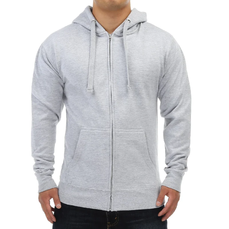 Trendy Tees New Star Zip Up Hoodie - Athletic Heather