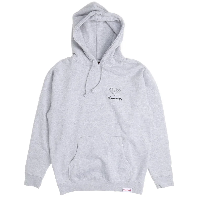 Bold Colors Diamond OG Sign H17 Hoodie - Heather Grey