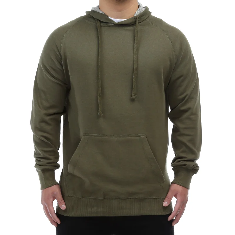 Casual Styles New Star French Terry Pullover Hoodie - Olive