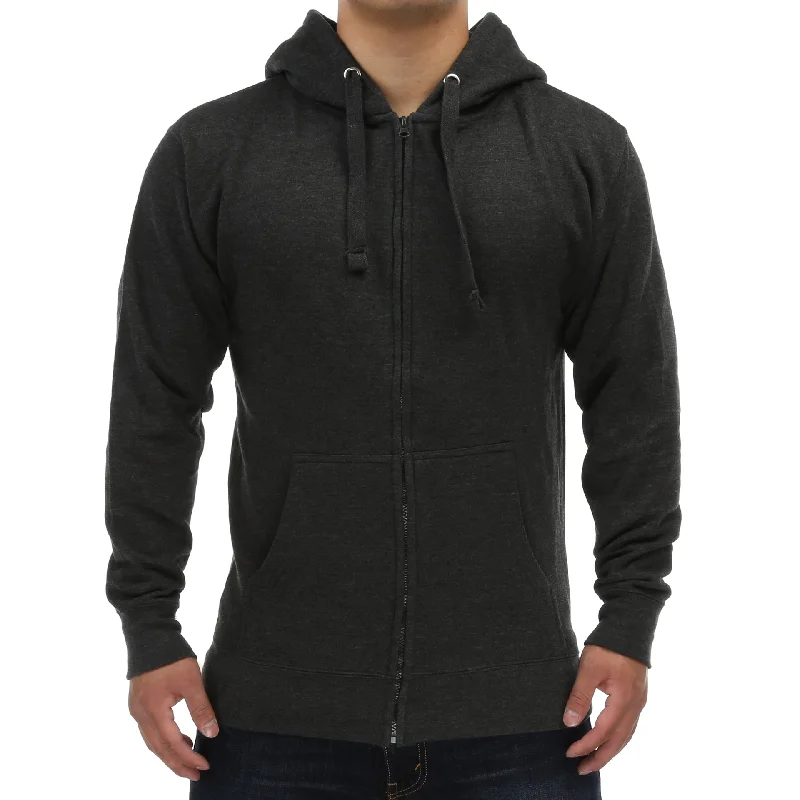Sporty Wear New Star Zip Up Hoodie - Charcoal