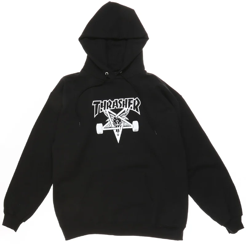 Travel Wardrobe Thrasher Skate Goat Pullover - Black