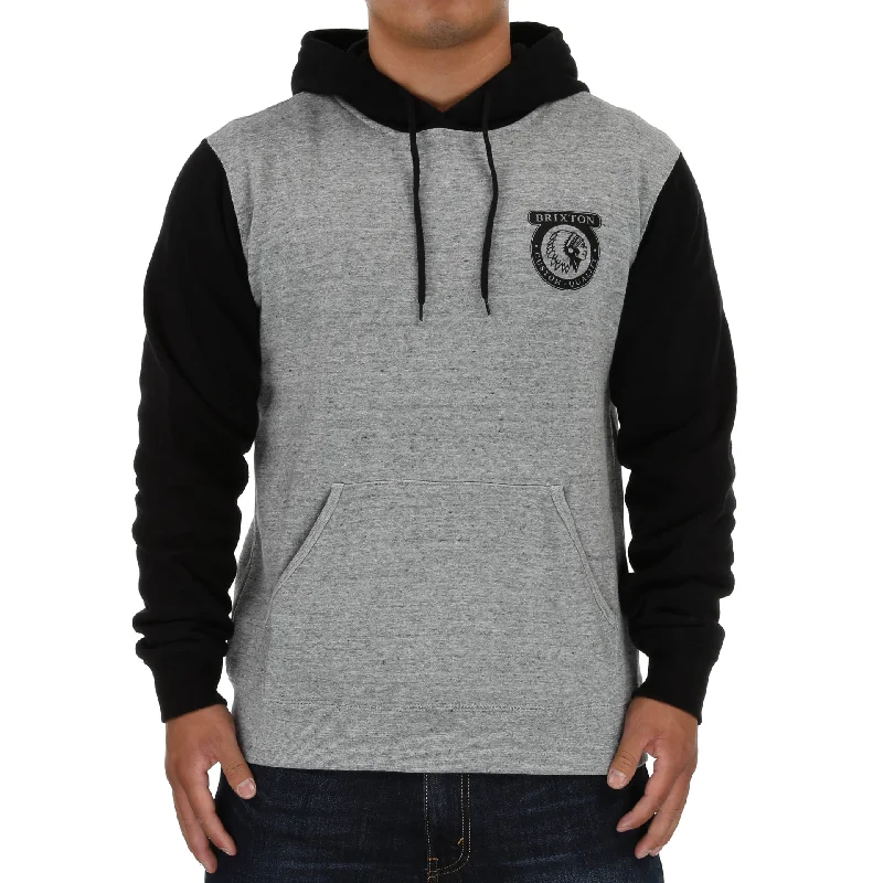 Smart Wear Brixton Native Hooded Fleece - Heather Grey/Black