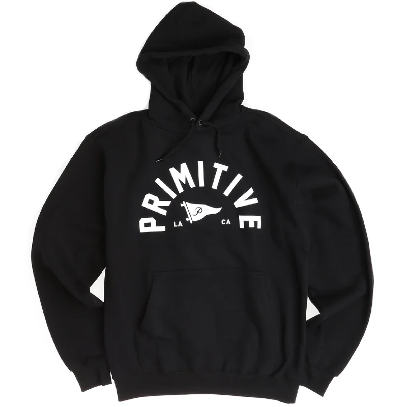 Elegant Outfits Primitive Big Arch Pennant Pullover Hoodie - Black
