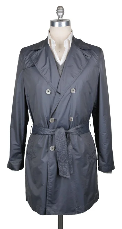 Kiton Gray Raincoat