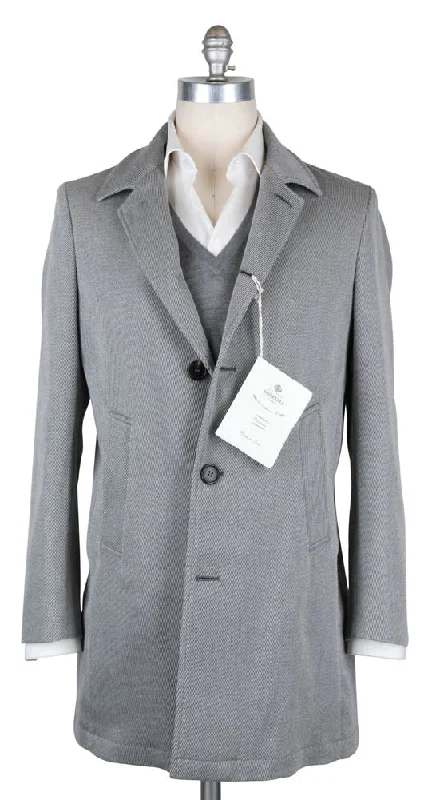 Luigi Borrelli Light Gray Coat - 40 US / 50 EU