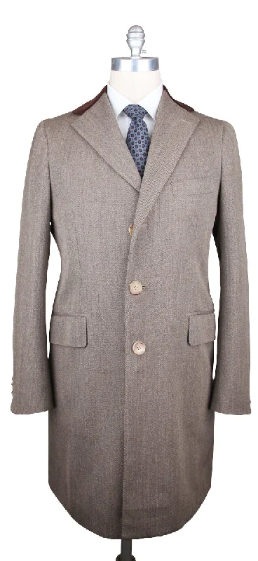 Orazio Luciano Beige Coat – Size: 40 US / 50 EU