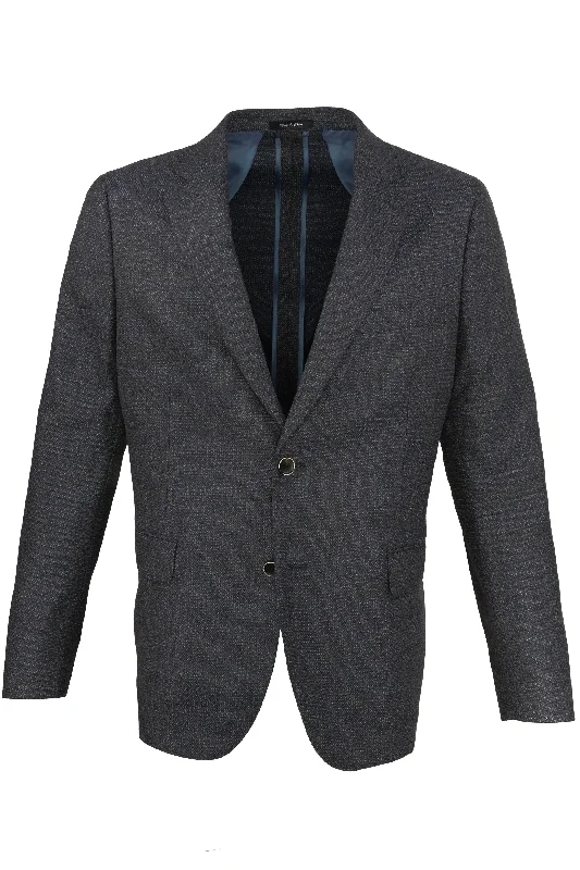 Paul Betenly Wool Sport Coat - Blue / Brown