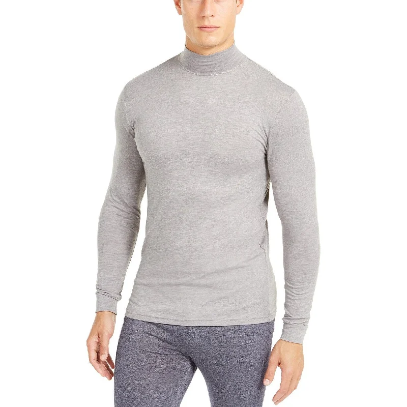 32 Degrees Men's Base Layer Mock-Neck Shirt Gray Size Medium