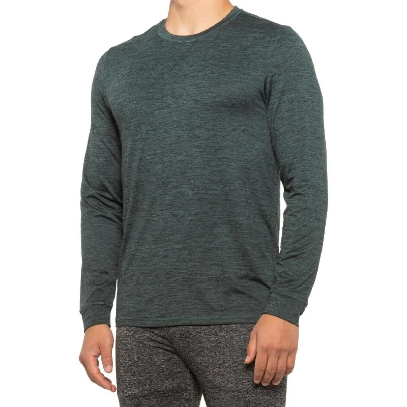 32 Degrees Men's Ultra Lux Long-Sleeve Sleep T-Shirt Green Size Large