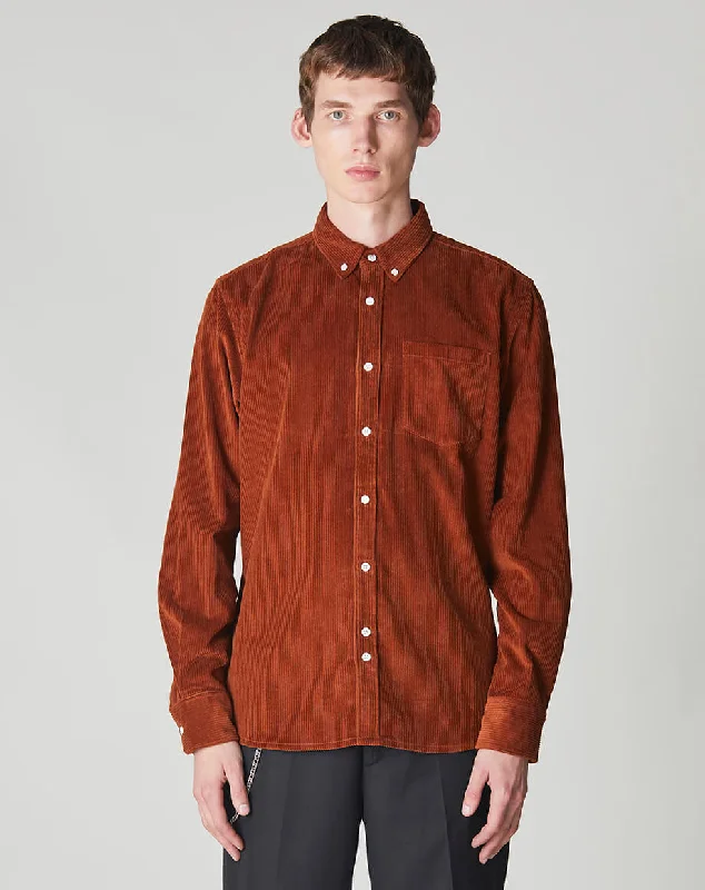 CAESAR CORDUROY MENS SHIRT | OLD GOLD