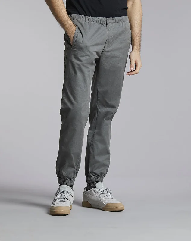 CAVEN CUFFED MENS TROUSERS | GREY