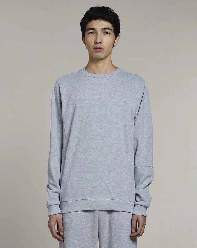 NOBA CREW NECK MENS SWEATSHIRT | GREY MARL