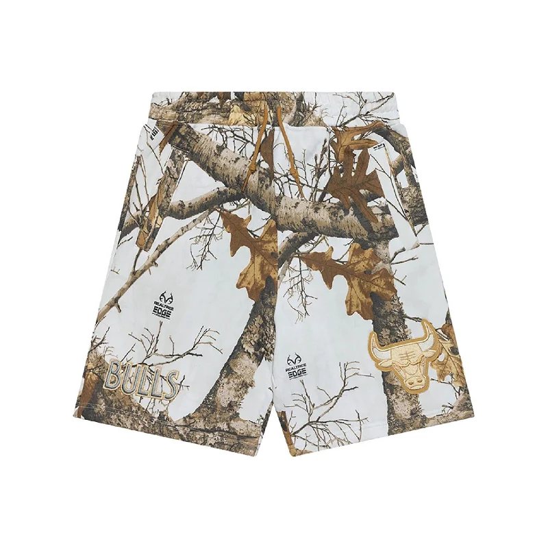 Chicago Bulls NBA City Edition Real Tree White Shorts