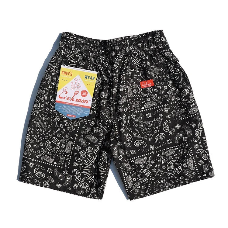 Cookman Chef Shorts Paisley/Black