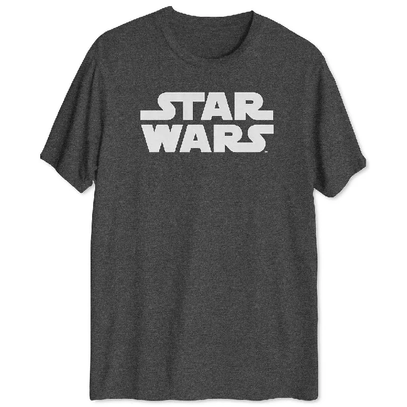 Hybrid Men's Star Wars Logo T-Shirt Gray Size Large