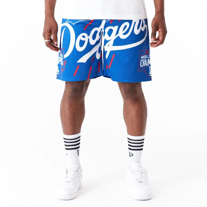 LA Dodgers MLB Large Logo Blue Shorts