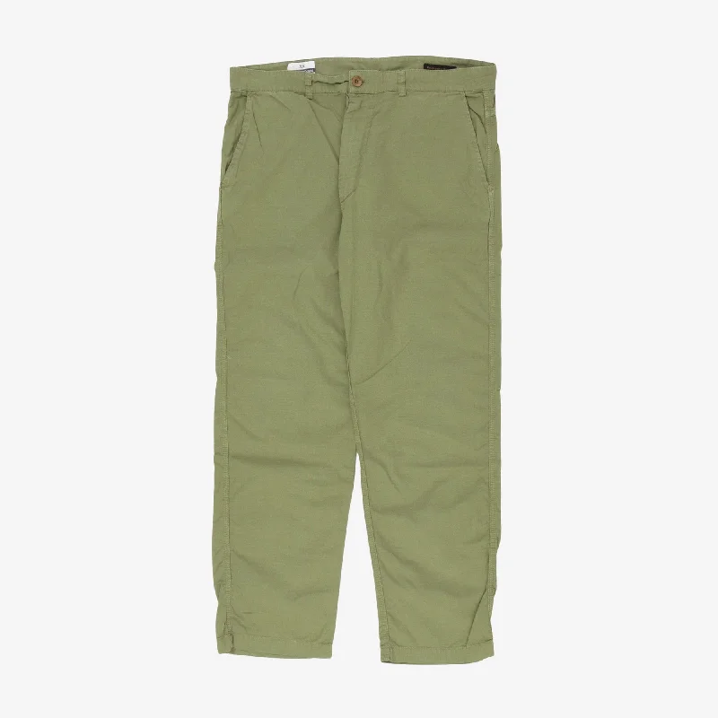 Linen Blend Twill Trousers