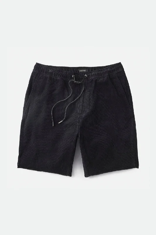 Madrid II Corduroy Short 8" - Black Cord