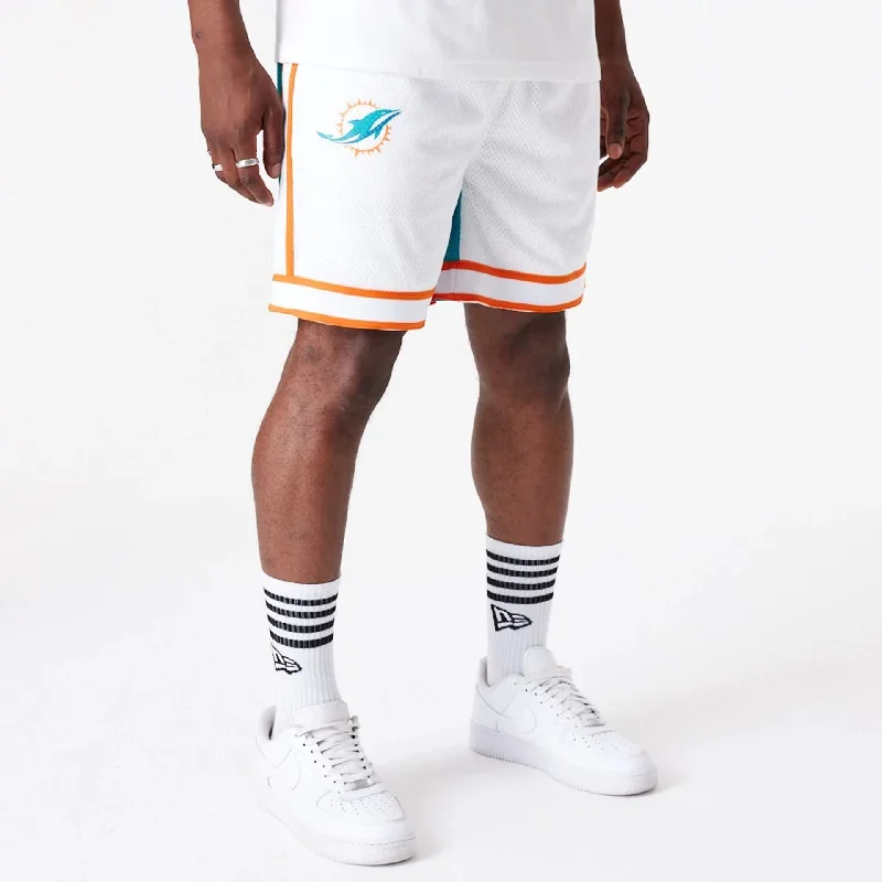 Miami Dolphins NFL Colour Block White Shorts