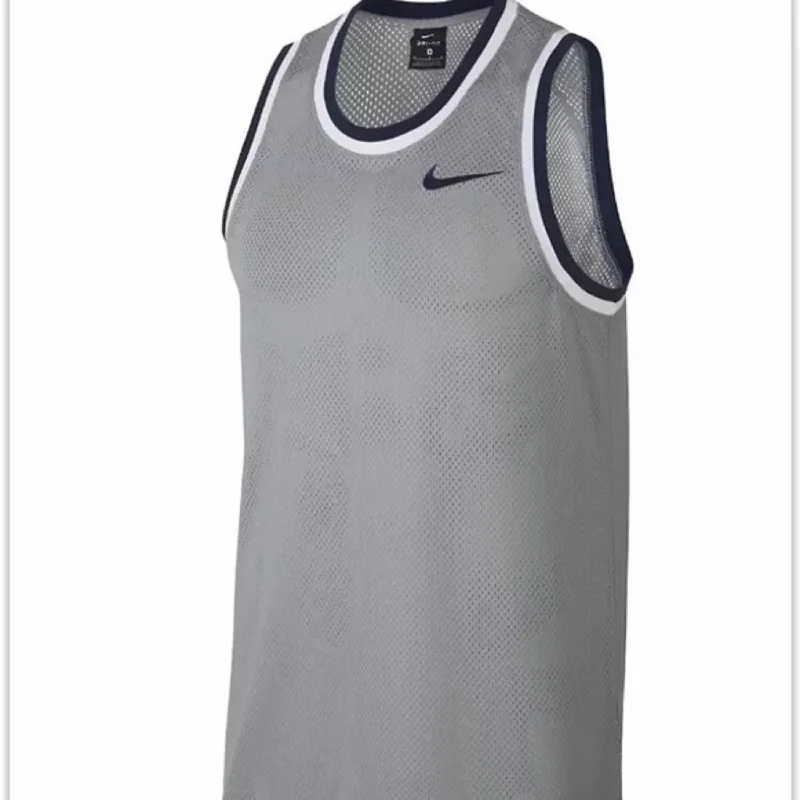 Nike Men's Dri-Fit Mesh Basketball Jersey Charcoal Size Medium