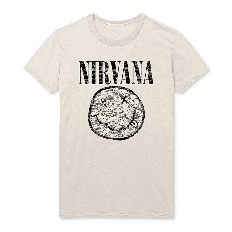 Nirvana Slim-Fit Men's Graphic T-Shirt Natural Size XX-Large