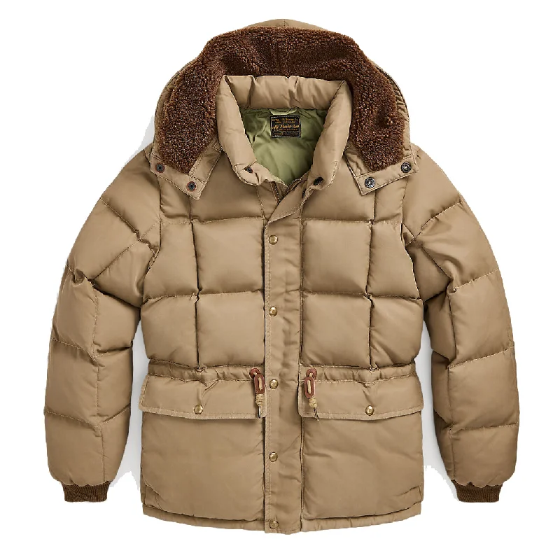 RRL by Ralph Lauren Quilted Hooded Jacket Vintage Khaki