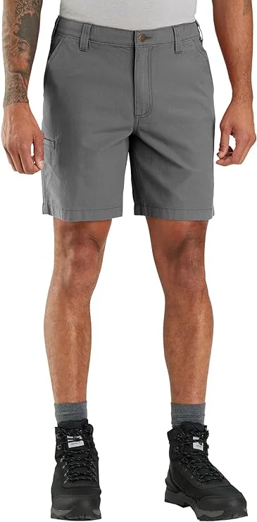 Rugged Flex Relaxed Fit 8-Inch Canvas Work Short