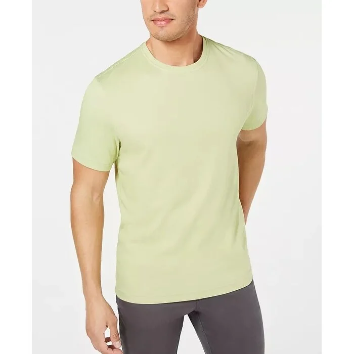 Tasso Elba Men's Supima Blend Crewneck T-Shirt Green Size L - Large