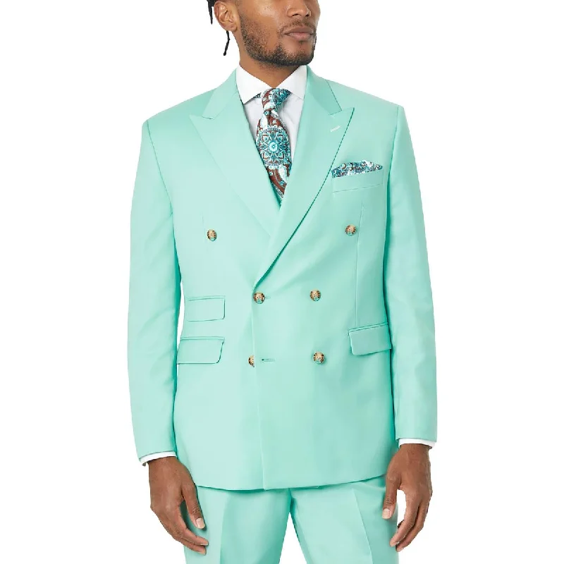 Tayion By Montee Holland Mens Sparkle Suit Separate Double-Breasted Blazer