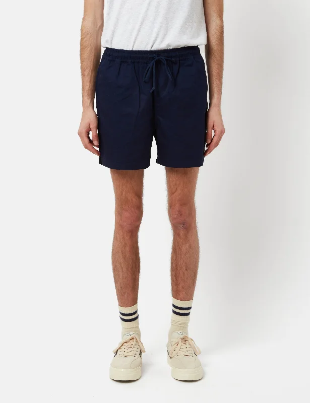 Universal Works Action Shorts (Fine Twill) - Navy Blue