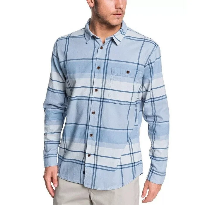 Waterman Quiksilver Men's Unfiltered Stoke Flannel Blue Size Small