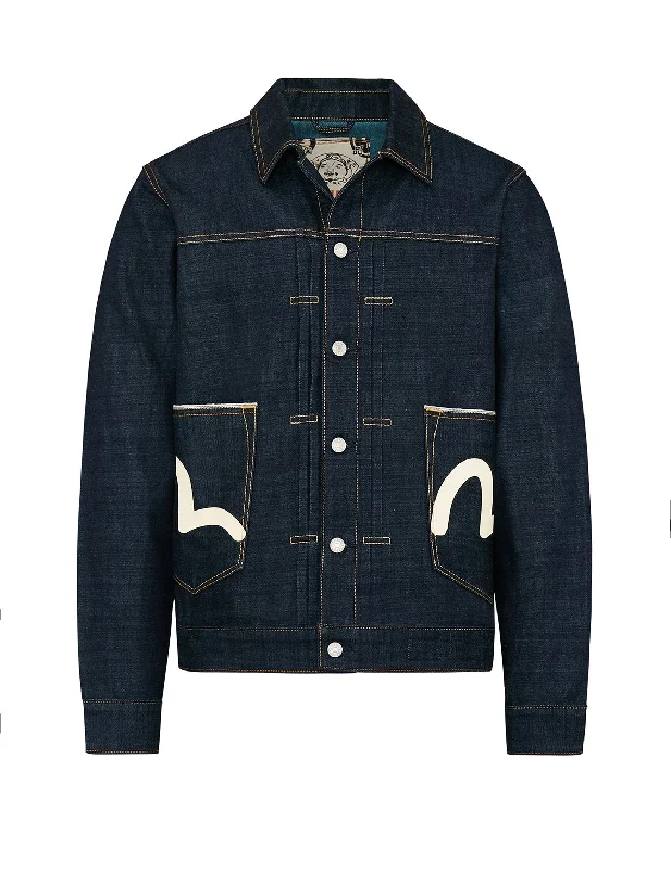 Brushstroke Daicock Deconstructed Denim Jacket