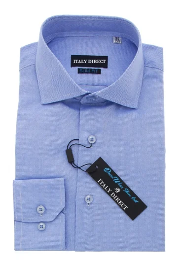 Dark Blue Slim Fit Dress Shirt