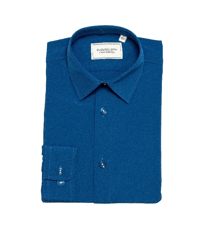 MSH9801 French Blue- 4Way Stretch Shirt. Available in 17 Colors!