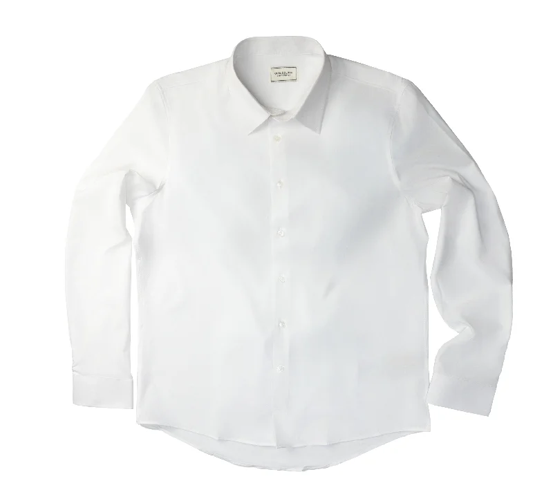 MSH9801 White- 4Way Stretch Shirt. Available in 17 Colors!