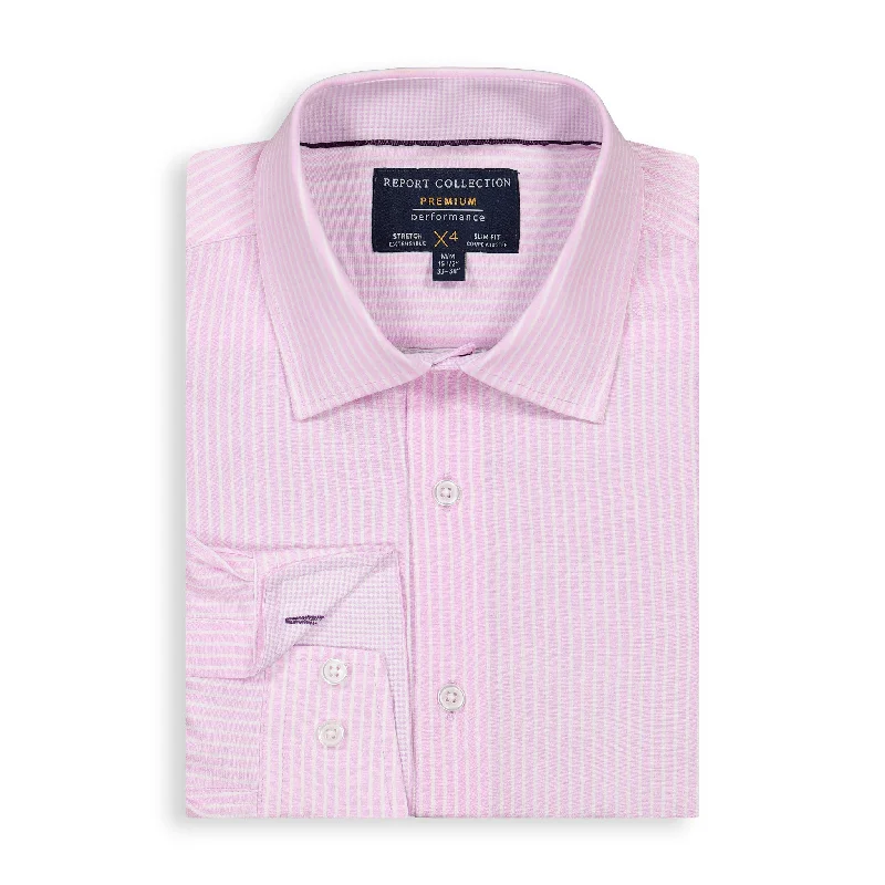 Lavender Stripe Performance Shirt