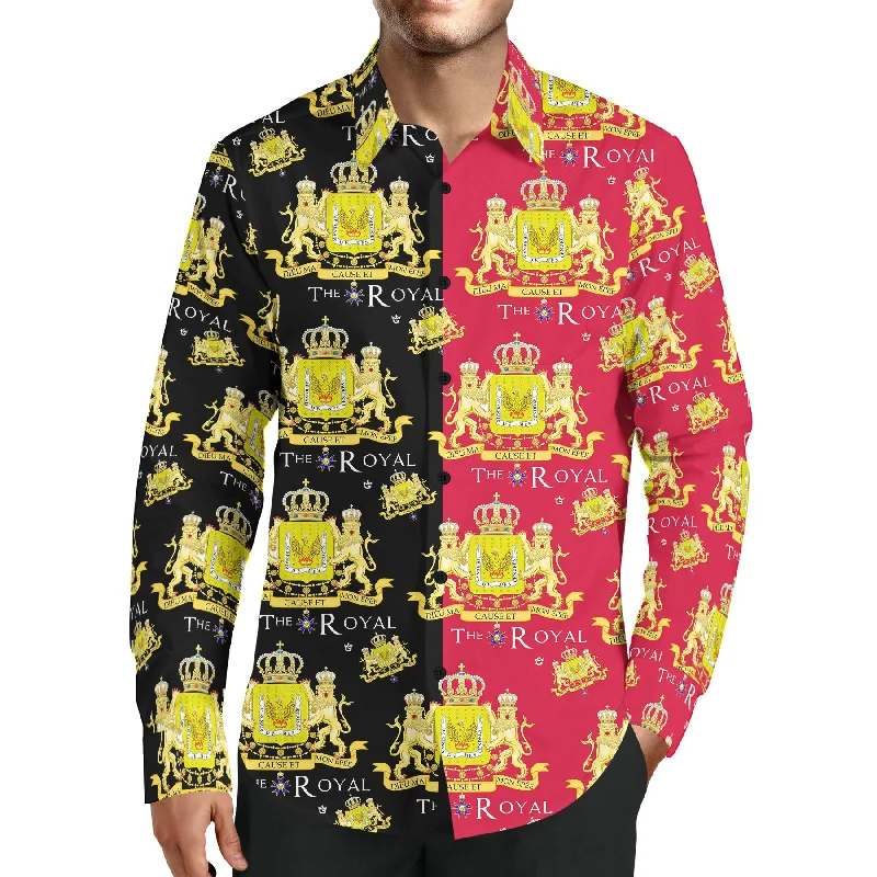 TMMG LUXURY ROYAL KINGDOM OF HAITI ALL OVER DRESS SHIRT