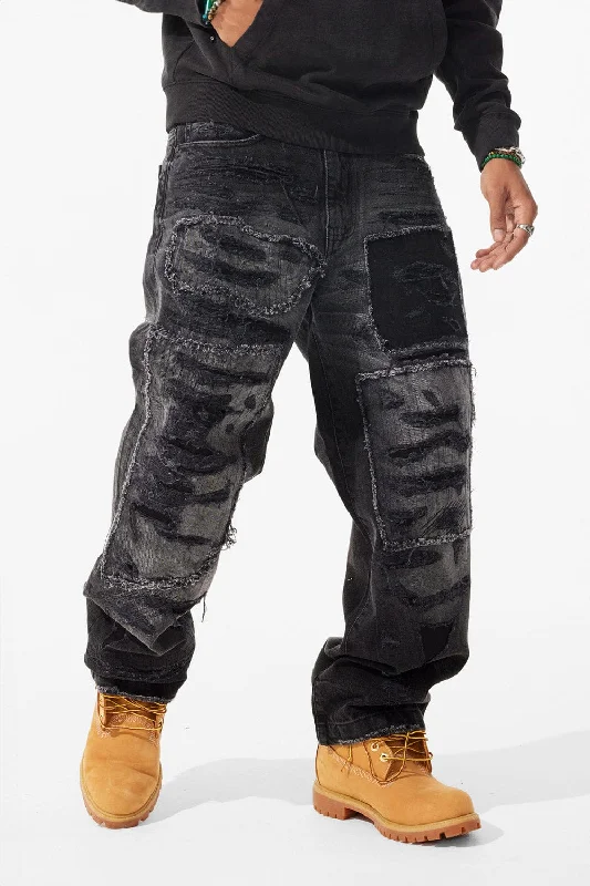 Brian - Reconstructed Denim (Black Shadow)