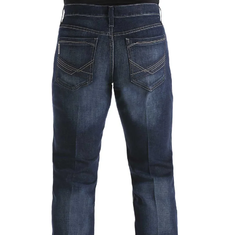 Cinch Men's Ian Slim Fit Jean in Dark Stonewash