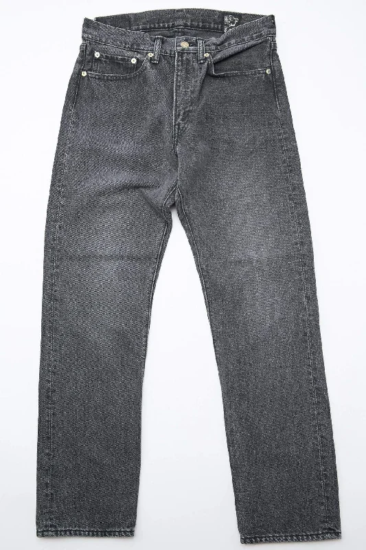 orSlow 107 Ivy Fit Slim Jean - Black Denim Stone