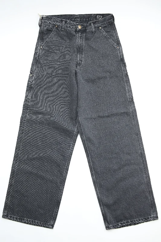 orSlow DAD'S FIT PAINTER PANTS - Black Denim Stone