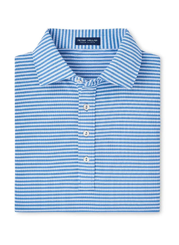 Peter Millar - Men's Mood Performance Mesh Polo - Brook Blue