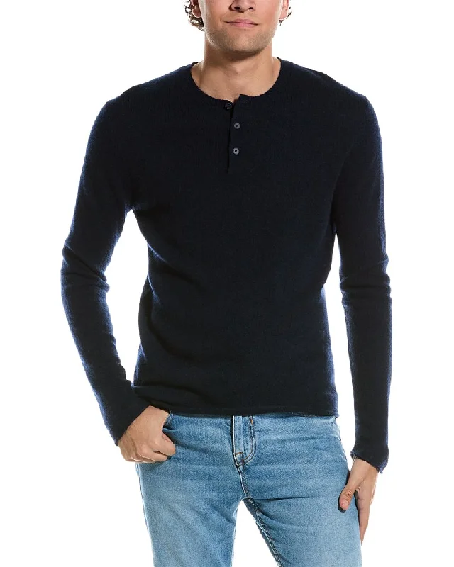 Amicale Cashmere Henley Cashmere Sweater