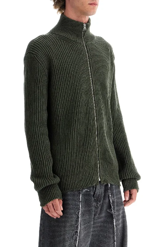 Mm6 Maison Margiela Cotton Cardigan With Zipper