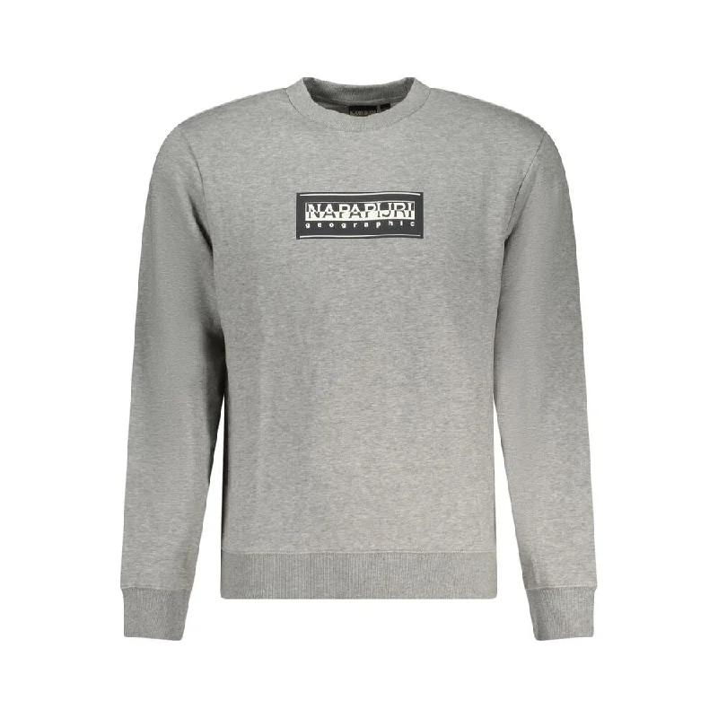 Napapijri Gray Cotton Men's Sweater