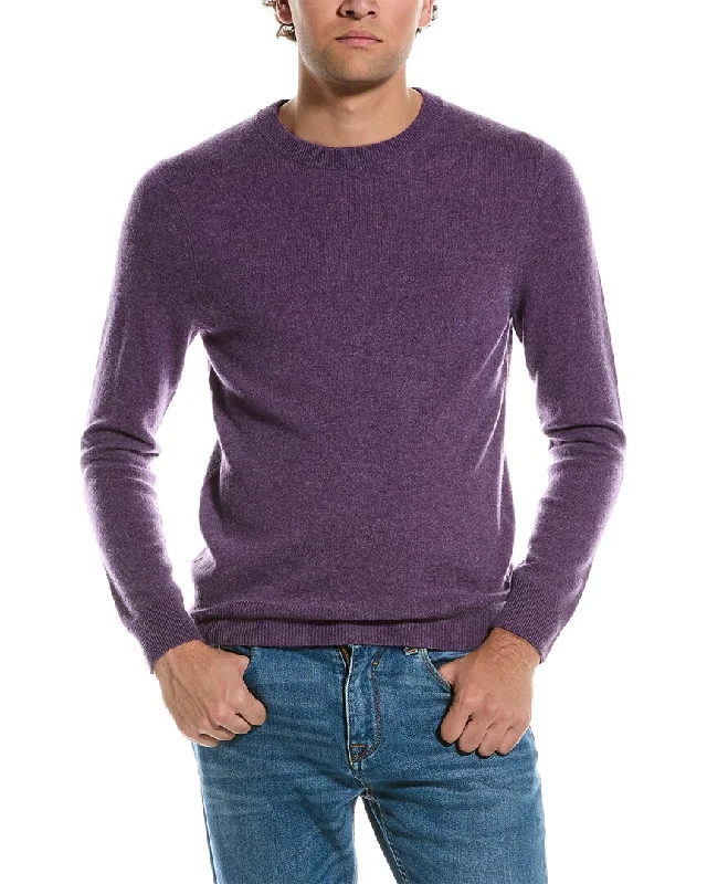 Qi Cashmere Solid Cashmere Crewneck Sweater