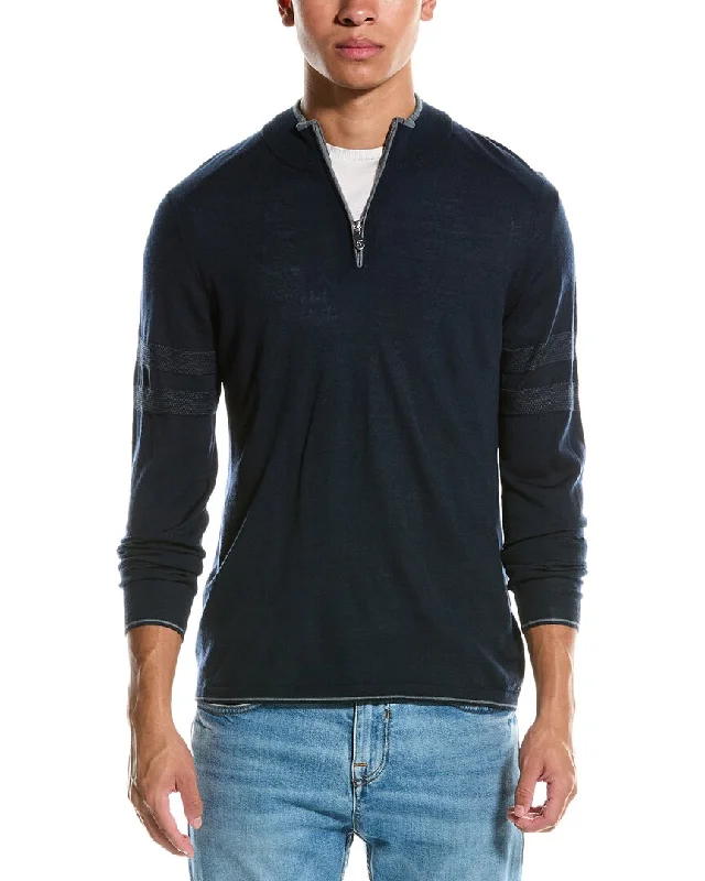 Raffi Wool-Blend 1/4-Zip Sweater