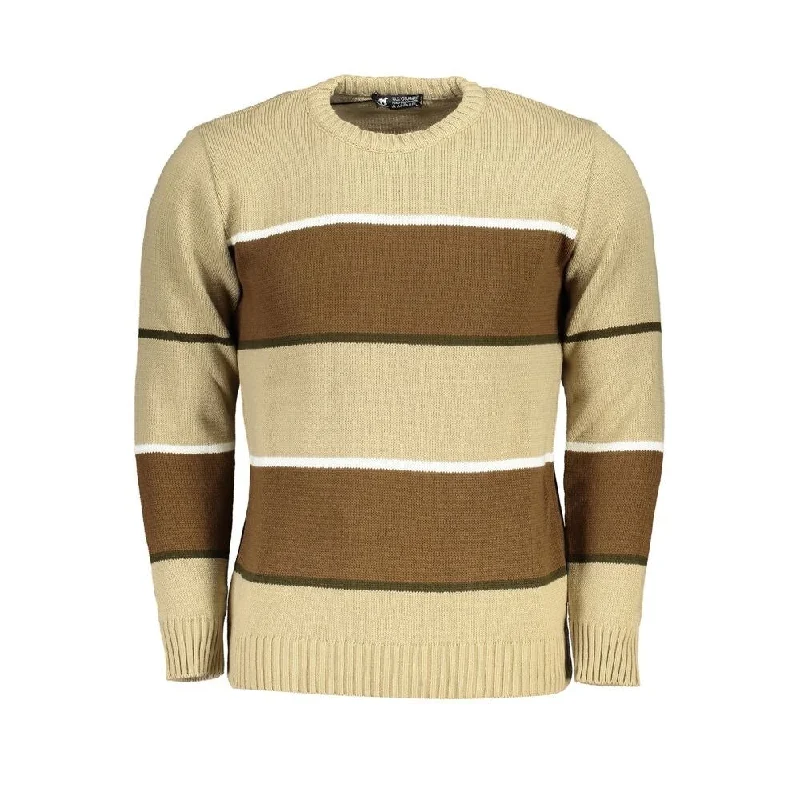 U.S. Grand Polo Beige Fabric Men's Sweater