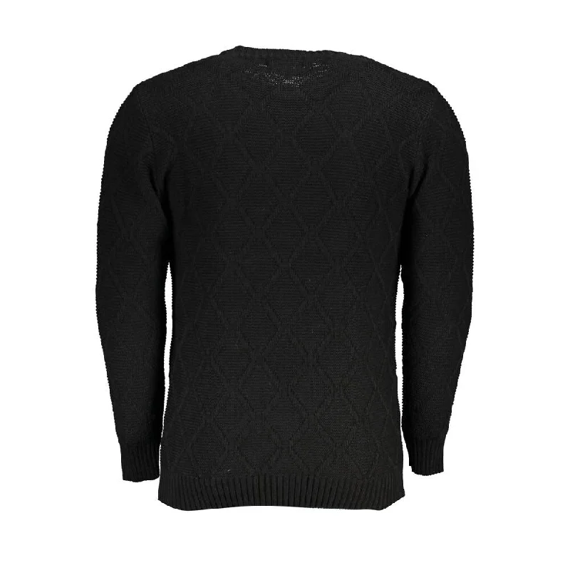 U.S. Grand Polo Black Fabric Men's Sweater